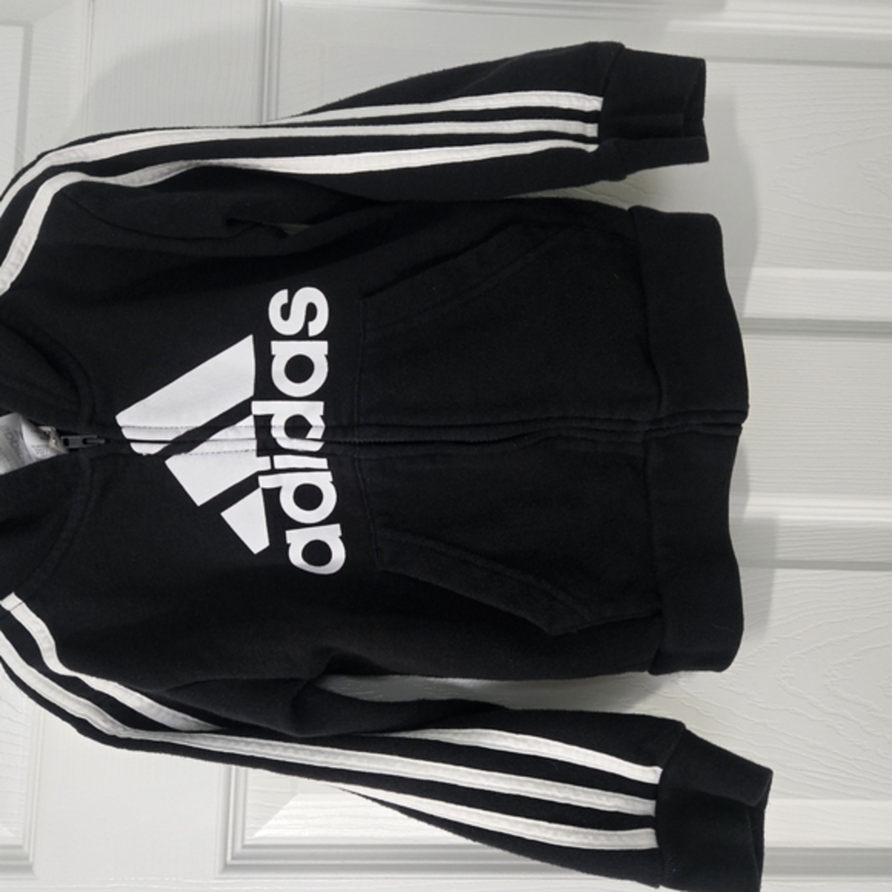 Adidas Kids Black Hoodie and Sweatpants